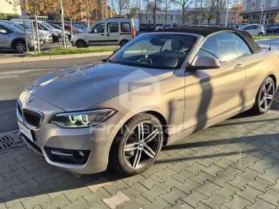 Usata BMW 218 Sport Line 136 CV (100 kW) 2016 Grigio Cabrio
