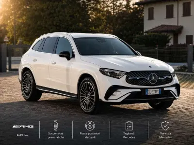 Usata Mercedes GLC220 AMG Line Premium Plus 197 CV (144 kW) 2023 Bianco SUV