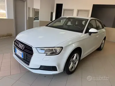 Usata Audi A3 Sport 116 CV (85 kW) 2018 Bianco Berlina