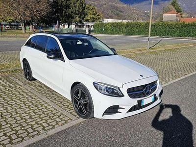 Usata Mercedes C220 Premium 194 CV (142 kW) 2018 Bianco Station wagon