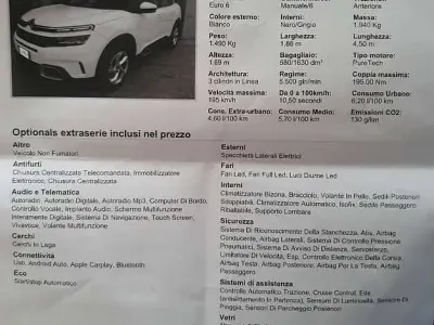 Usata Citroën C5 Aircross Feel 131 CV (96 kW) 2022 Bianco SUV