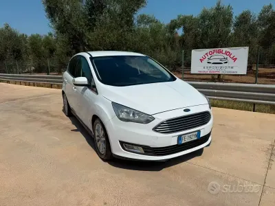 Usata Ford C-MAX Titanium 120 CV (88 kW) 2016 Bianco Monovolume