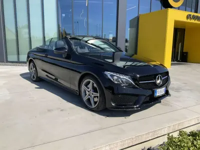Usata Mercedes C220 Premium 170 CV (125 kW) 2018 Nero Cabrio