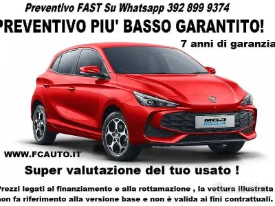 Nuova MG MG3 Comfort 115 CV (84 kW) 2026 Rosso Utilitaria