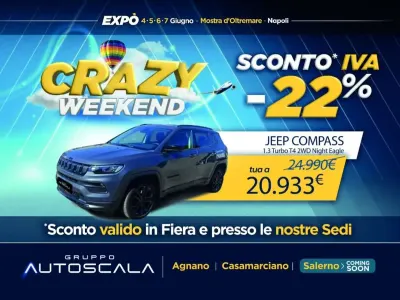 Usata Jeep Compass Night Eagle 131 CV (96 kW) 2023 Granite crystal SUV