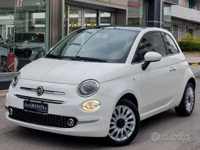 Usata Fiat 500 Lounge 69 CV (50 kW) 2017 Bianco Utilitaria