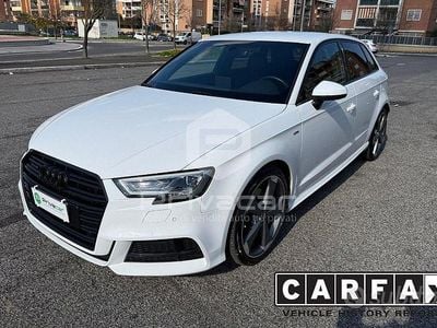 Usata Audi A3 S-Line 184 CV (135 kW) 2019 Bianco Berlina