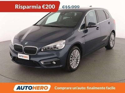 Usata BMW 220 Active Tourer Luxury Line 190 CV (139 kW) 2018 Blu/azzurro Monovolume