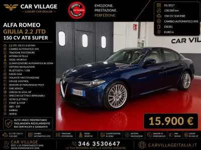 Usata Alfa Romeo Giulia Super 150 CV (110 kW) 2017 Blu Berlina