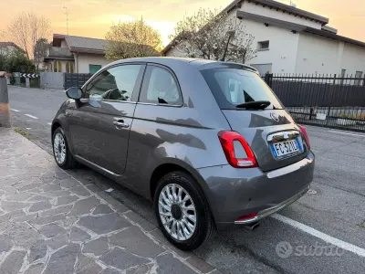 Begagnad Fiat 500 Lounge 69 HK (50 kW) 2016 Grå Halvkombi
