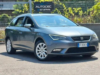 Usata Seat Leon ST Business 110 CV (80 kW) 2016 Grigio Station wagon