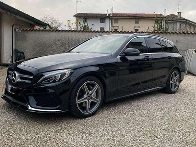 Usata Mercedes C220 Premium 170 CV (125 kW) 2017 Nero Station wagon