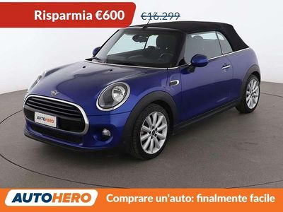 Usata Mini Cooper D Cabriolet 116 CV (85 kW) 2019 Blu Cabrio