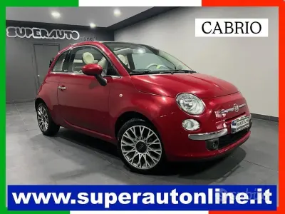 Usata Fiat 500C 75 CV (55 kW) 2010 Rosso Cabrio