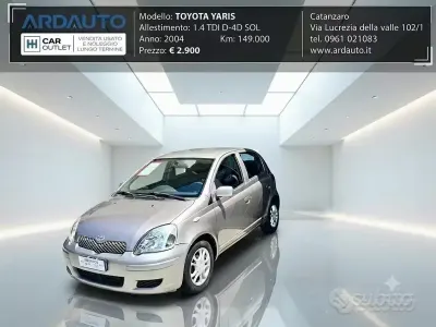 Usata Toyota Yaris Sol 75 CV (55 kW) 2004 Grigio Utilitaria