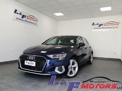 Usata Audi A3 Advanced 116 CV (85 kW) 2021 Blu/azzurro Berlina