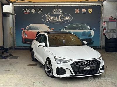 Usata Audi A3 S-Line 150 CV (110 kW) 2022 Bianco Berlina