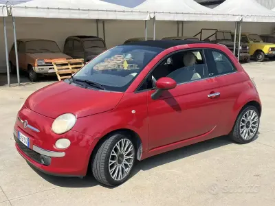 Usata Fiat 500 69 CV (50 kW) 2010 Rosso Cabrio