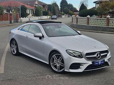 Usata Mercedes E220 Premium Plus 194 CV (142 kW) 2018 Argento Coupé