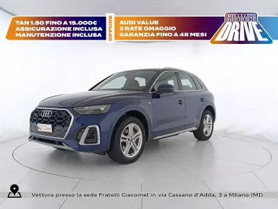 Usata Audi Q5 S-Line 204 CV (150 kW) 2021 Blu navarra metallizzato SUV