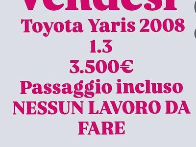 Usata Toyota Yaris Luna 87 CV (63 kW) 2008 Utilitaria
