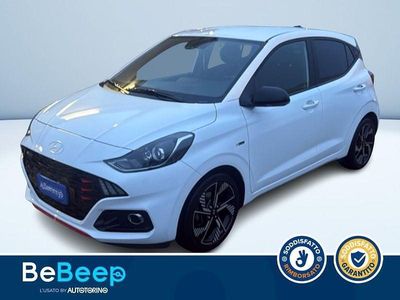 Usata Hyundai i10 N Line 100 CV (73 kW) 2023 Bianco pastello Utilitaria