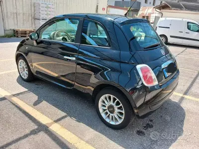Usata Fiat 500 Lounge 69 CV (50 kW) 2009 Nero Cabrio