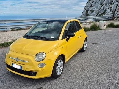 Usata Fiat 500 75 CV (55 kW) 2008 Giallo Utilitaria