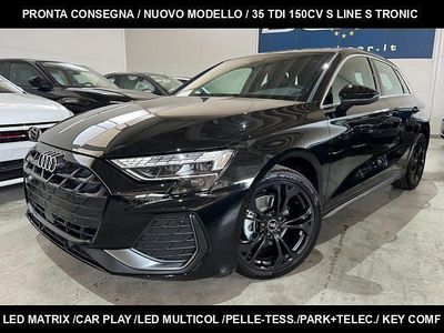 Nuova Audi A3 S-Line 150 CV (110 kW) 2025 Nero Berlina