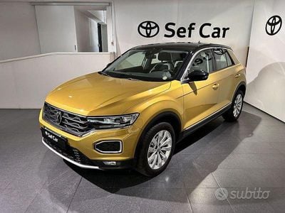 Usata VW T-Roc Advance 116 CV (85 kW) 2019 Giallo SUV