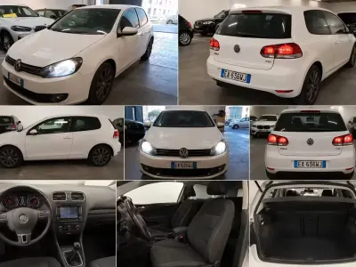 Usata VW Golf VI Highline 122 CV (89 kW) 2010 Bianco Utilitaria