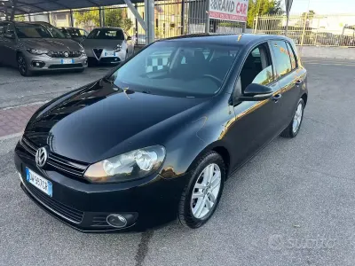 Usata VW Golf VI Highline 102 CV (75 kW) 2009 Nero Utilitaria