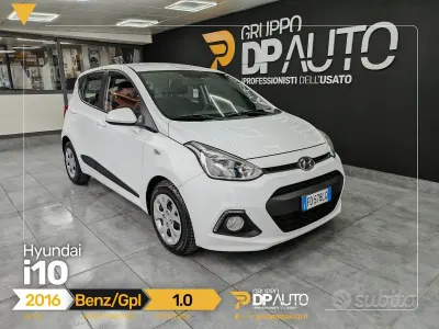 Begagnad Hyundai i10 67 HK (49 kW) 2016 Vit Halvkombi