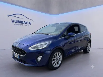 Usata Ford Fiesta Titanium 86 CV (63 kW) 2017 Blu Utilitaria