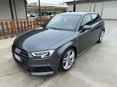 Usata Audi A3 S-Line 150 CV (110 kW) 2017 Grigio Berlina