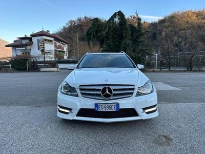Usata Mercedes C220 Avantgarde 231 CV (169 kW) 2013 Bianco Station wagon