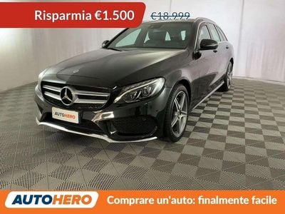 Usata Mercedes C220 Premium 170 CV (125 kW) 2017 Nero Station wagon
