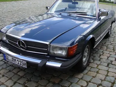 Usata Mercedes SL380 158 CV (116 kW) 1982 Blu Cabrio