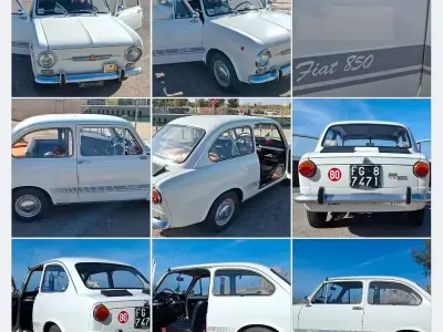 Occasion Fiat 850 1960 Blanc