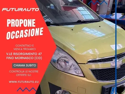 Begagnad Chevrolet Spark LS 68 HK (50 kW) 2013 Grön Halvkombi