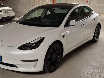 Usata Tesla Model 3 461 kW (627 CV) 2021 Bianco Berlina
