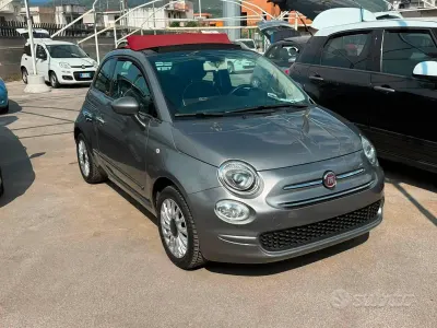 Usata Fiat 500C Lounge 69 CV (50 kW) 2018 Grigio Cabrio