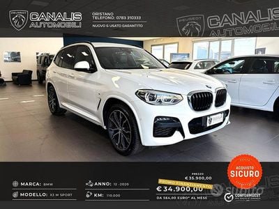 Usata BMW X3 M Sport 190 CV (139 kW) 2020 Bianco SUV