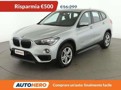 Usata BMW X1 Advantage 150 CV (110 kW) 2017 Argento SUV