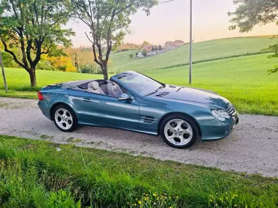 Usata Mercedes SL500 306 CV (225 kW) 2002 Topasblau Cabrio