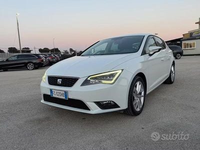 Usata Seat Leon Business 110 CV (80 kW) 2017 Bianco Berlina