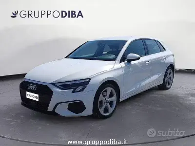 Usata Audi A3 Advanced 150 CV (110 kW) 2020 Bianco Berlina