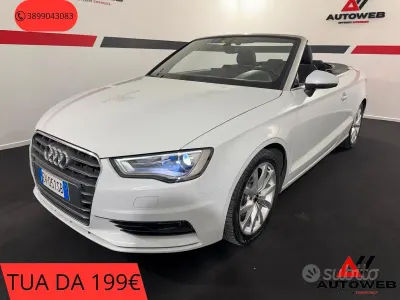 Usata Audi A3 Cabriolet 150 CV (110 kW) 2014 Bianco Cabrio