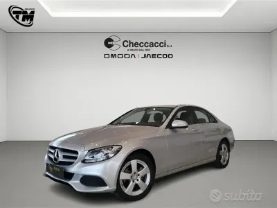 Usata Mercedes C180 Executive 116 CV (85 kW) 2015 Argento Berlina