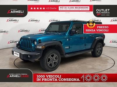 Usata Jeep Wrangler Unlimited Sport 199 CV (146 kW) 2021 Blu SUV
